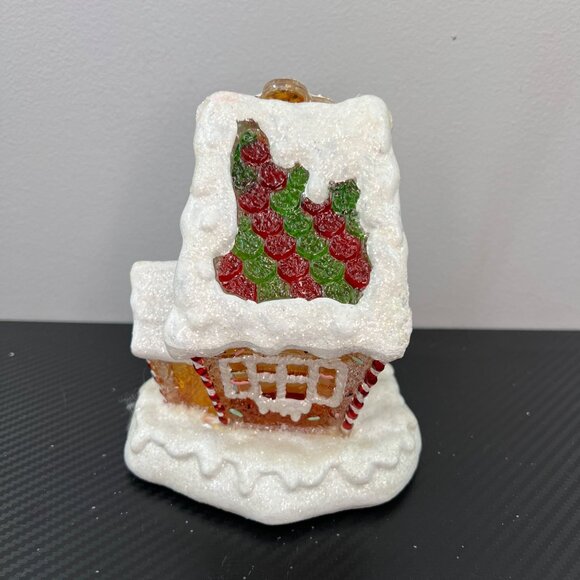 Ginger Bread House Light Up House Acrylic Vintage Christmas Candy Cane - Picture 5 of 9